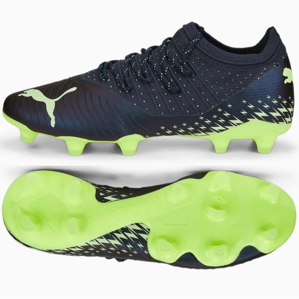 PUMA FUTURE Z 2.4 FG/AG Soccer Cleats Navy Green 106995-01